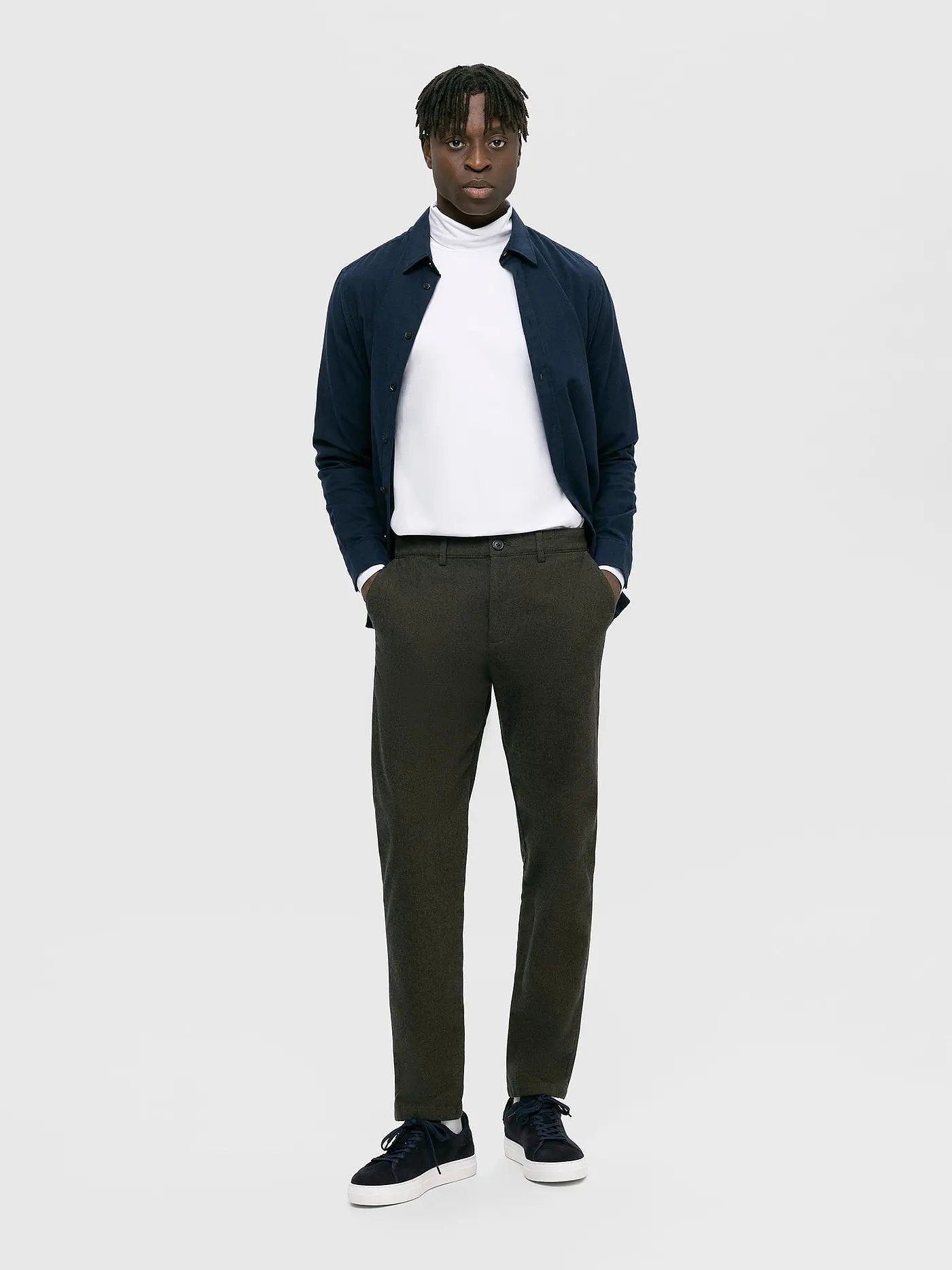 SELECTED | Chino SLHSLIM-MILES | olive